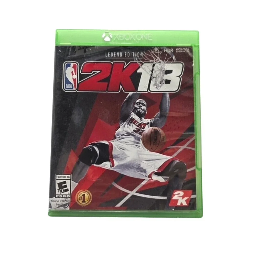 NBA 2K18 Shaq Legend Edition Xbox One Game‎ Pre-Owned Heat #32 Cover Complete